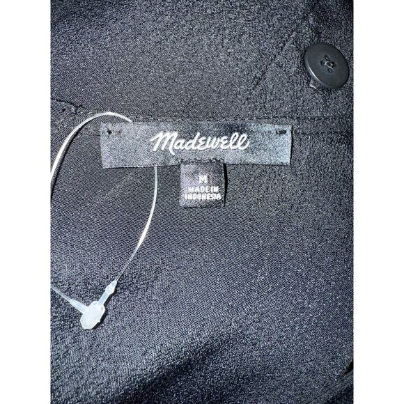 Madewell Dress Womens Crewneck Button Back Easy Dress Short Sleeve Mini Size M - Picture 4 of 8